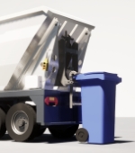 Elektrotransporter mit Option Müllpresscontainer - klicken zum Vergrößern Elektrotransporter mit Müllpresscontainer